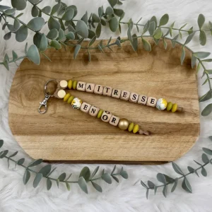 Porte-clés maîtresse en or