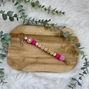 Porte-clés “mamie” rose