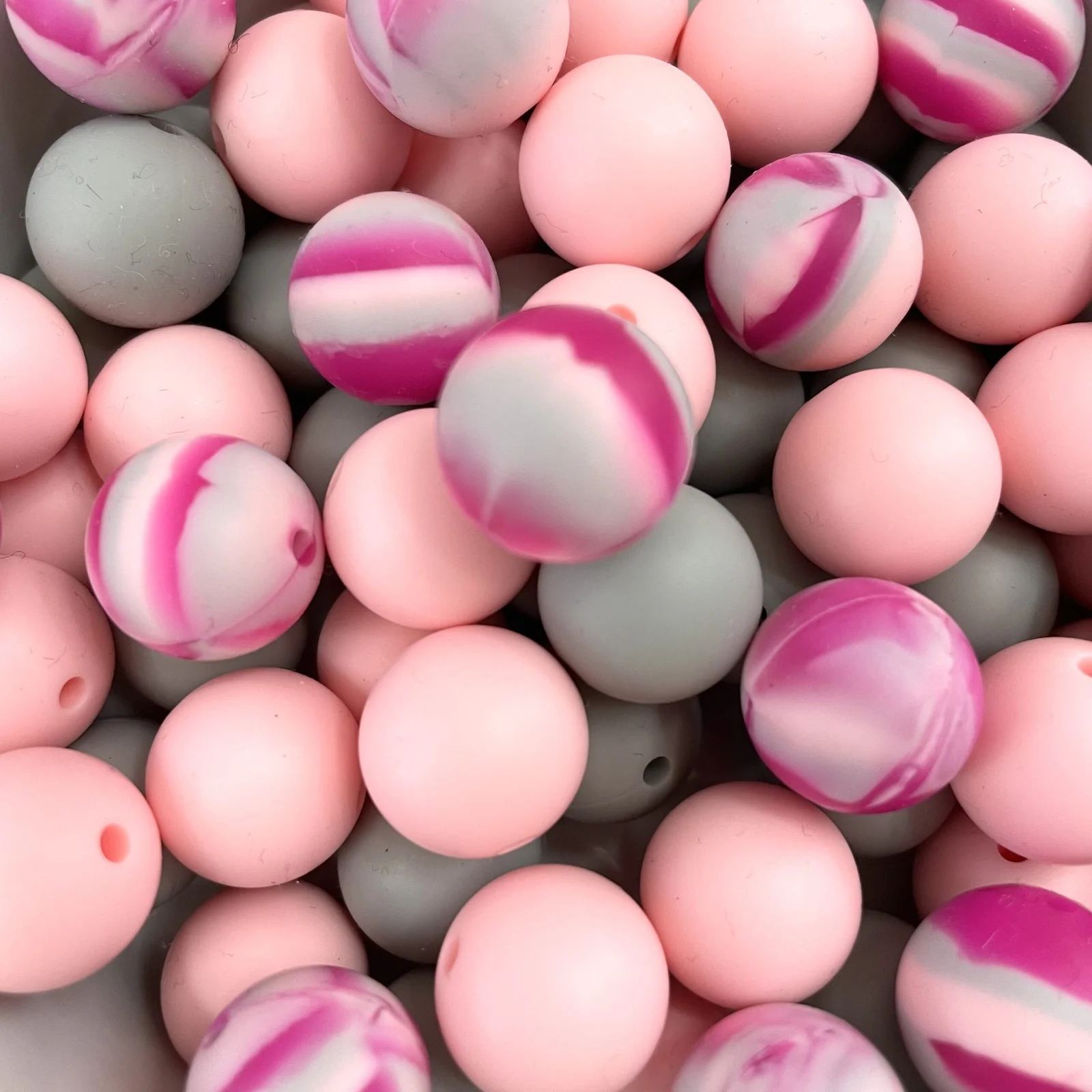 Perle nuance de rose 12 mm – Image 2