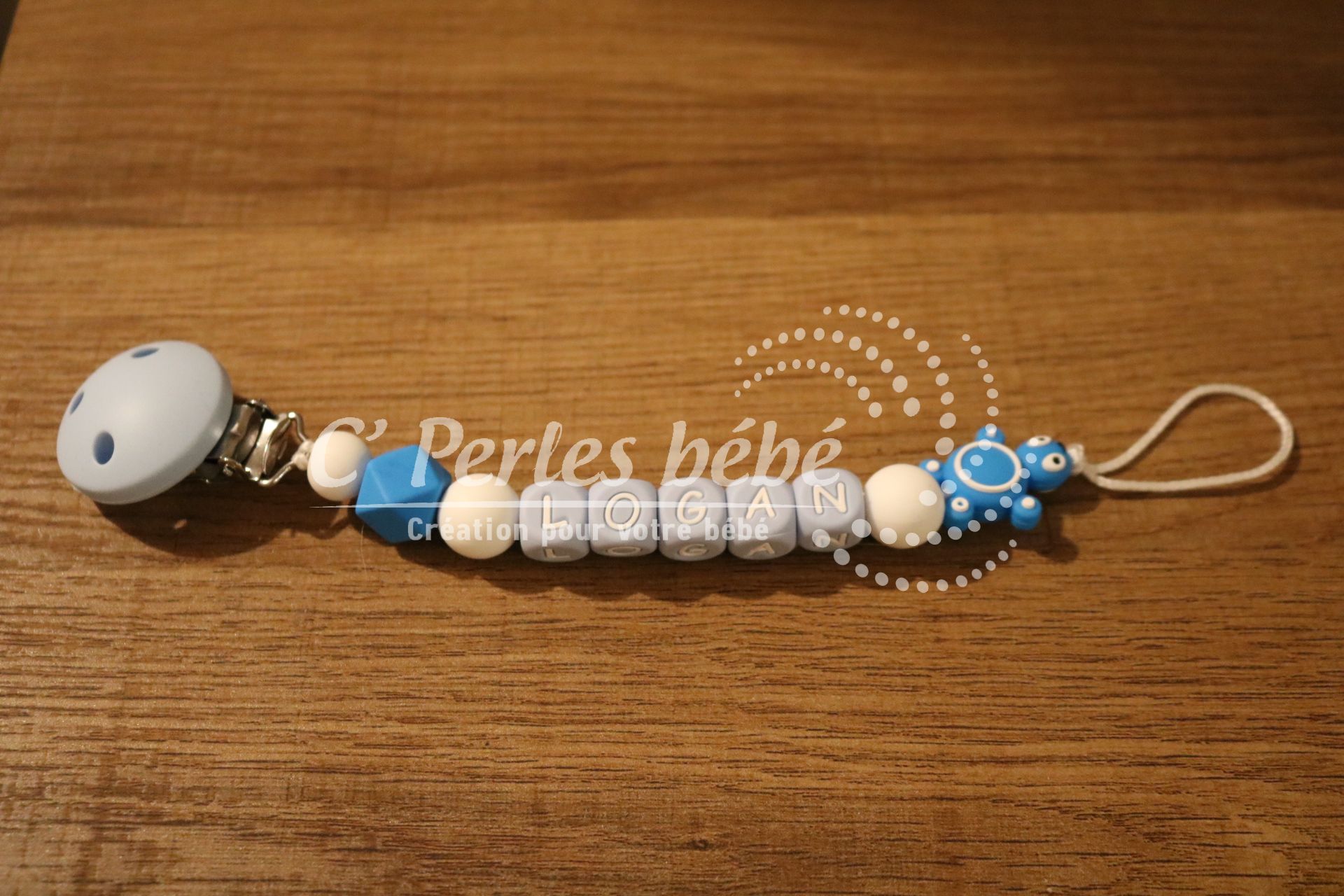 Attache tétine tortue colorée – Image 2