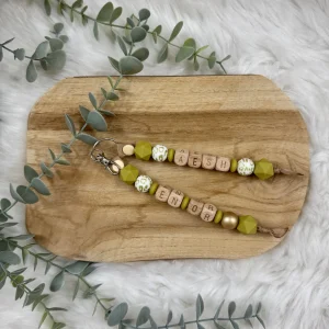 Porte-clés AESH en or