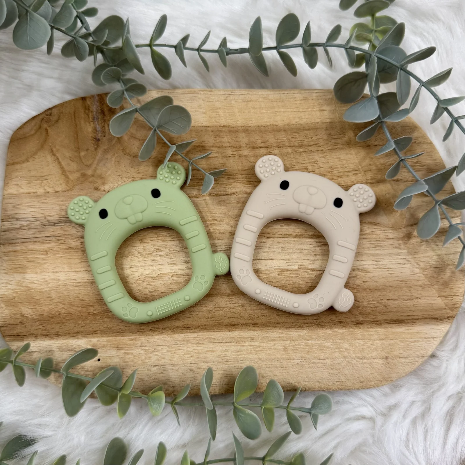 Souris – Jouet de dentition en silicone doux et apaisant