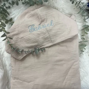 Cape de bain en coton biologique “Gabriel” – Douceur et confort