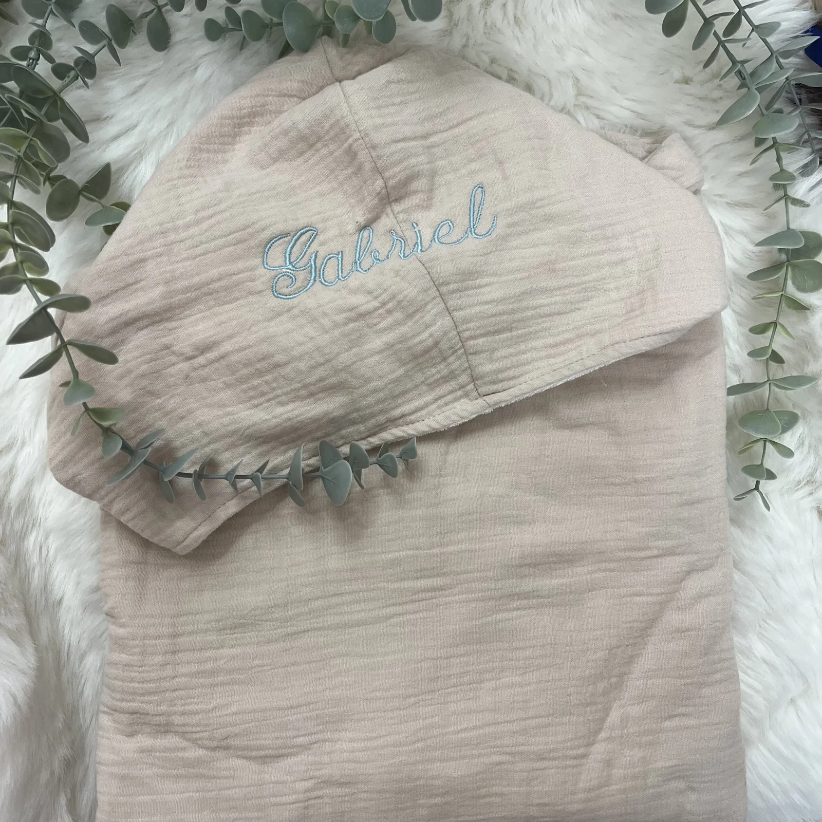 Cape de bain en coton biologique “Gabriel” – Douceur et confort