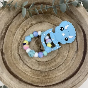 Anneau de dentition bleu ciel