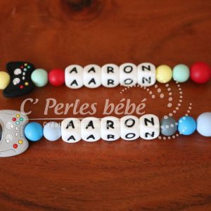 Attache tétine silicone console