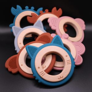 Anneau dentition silicone et bois