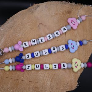 Attache tétine nuage mickey