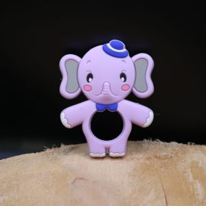 Anneau dentition Eléphant violet