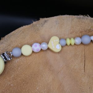 Attache tétine classique lapin danseur