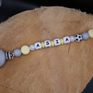 Attache tétine fan de foot