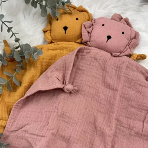 Doudou lion personnalisé- existe en plusieurs couleurs, Ultra doux et unique