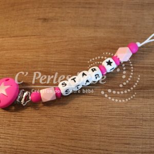 Attache tétine silicone STAR