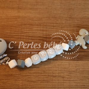 Attache tétine silicone Geek