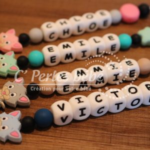 Attache tétine chat