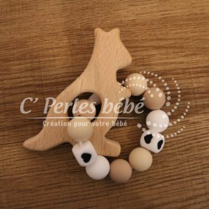 Hochet bois kangourou