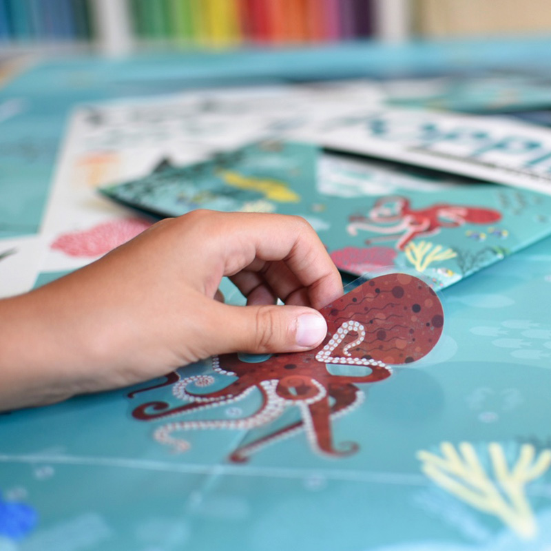 Poster pédagogique + 59 stickers OCÉANS (6-12 ans) – Image 4