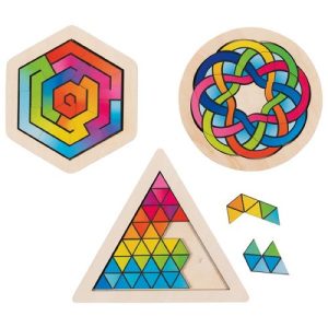 Lot de 3 Puzzles Géométriques