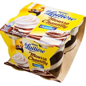 Mousse Chantilly Chocolat La Laitière 4×90 gr