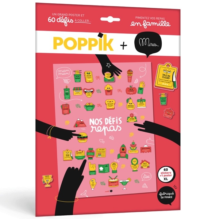Poster familial + 60 stickers LES REPAS (tous âges)