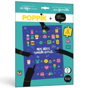 Poster familial + 60 stickers LES WEEK-ENDS (tous âges)