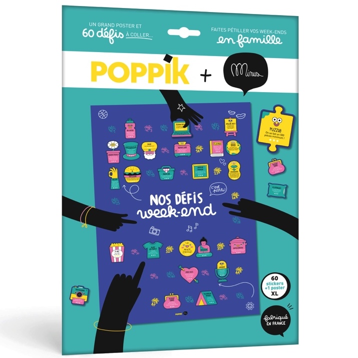 Poster familial + 60 stickers LES WEEK-ENDS (tous âges)