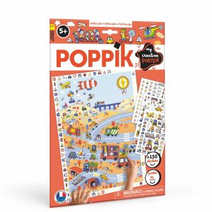 Poster créatif + 150 stickers LES VÉHICULES (3-6 ans)
