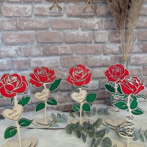 Rose en bois