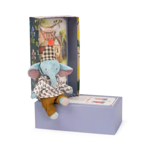 PELUCHE PABLO L&rsquo;ÉLÉPHANT LES MINOUCHKAS MOULIN ROTY