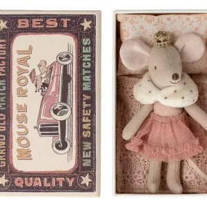 SOURIS PRINCESSE PETITE SOEUR DANS SA BOÎTE « MAILEG »