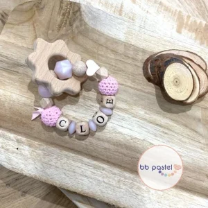 Anneau de dentition rose