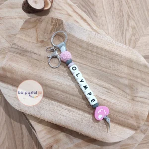 PORTE-CLÉS BOIS i love mom and dad