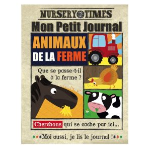 Livre bébé en tissu ANIMAUX DE LA FERME (dès 3 mois)