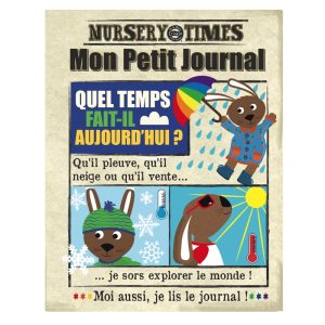 Livre bébé en tissu QUEL TEMPS FAIT-IL ? (dès 3 mois)