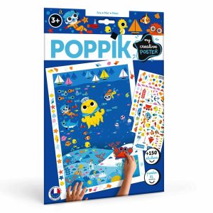 Poster créatif + 150 stickers LA MER (3-6 ans)