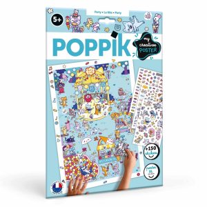 Poster créatif + 150 stickers KAWAÏ (5-10 ans)