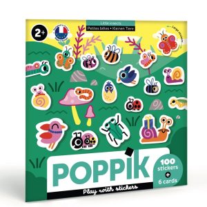 6 cartes + 100 stickers PETITES BÊTES (2 ans et +)