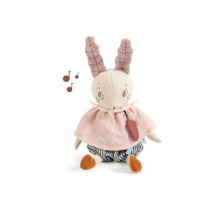 POUPÉE MUSICALE LAPIN « APRÈS LA PLUIE »