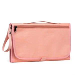 Tapis À Langer Portable Rose