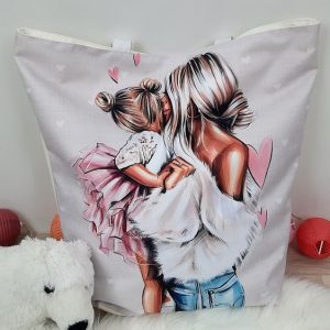 Sac Cabas Maman Fille Rose