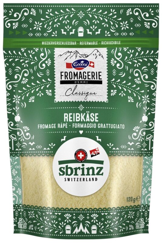 Sbrinz AOP Râpé Emmi 120g