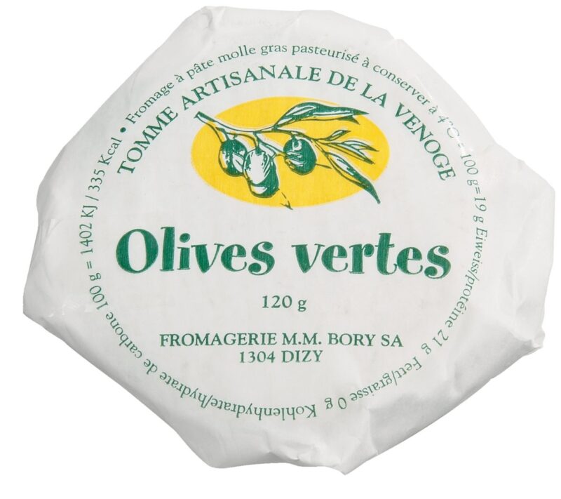 Tomme de la Venoge Olives Vertes 2 X 120 gr