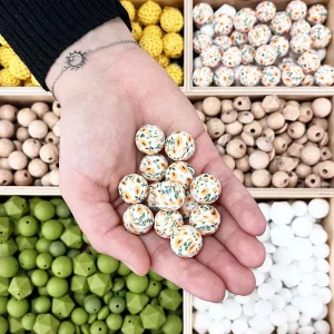 Perle coquelicot orange