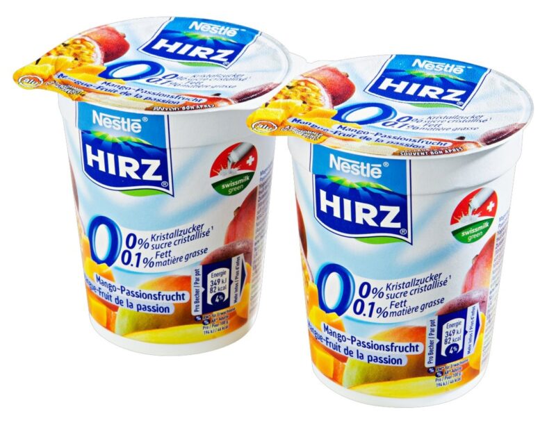 Yogourt Mangue Fruit Passion 0% HIRZ 180g 2x