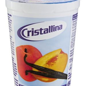 Yogourt Pêche-Vanille Cristallina 175 g