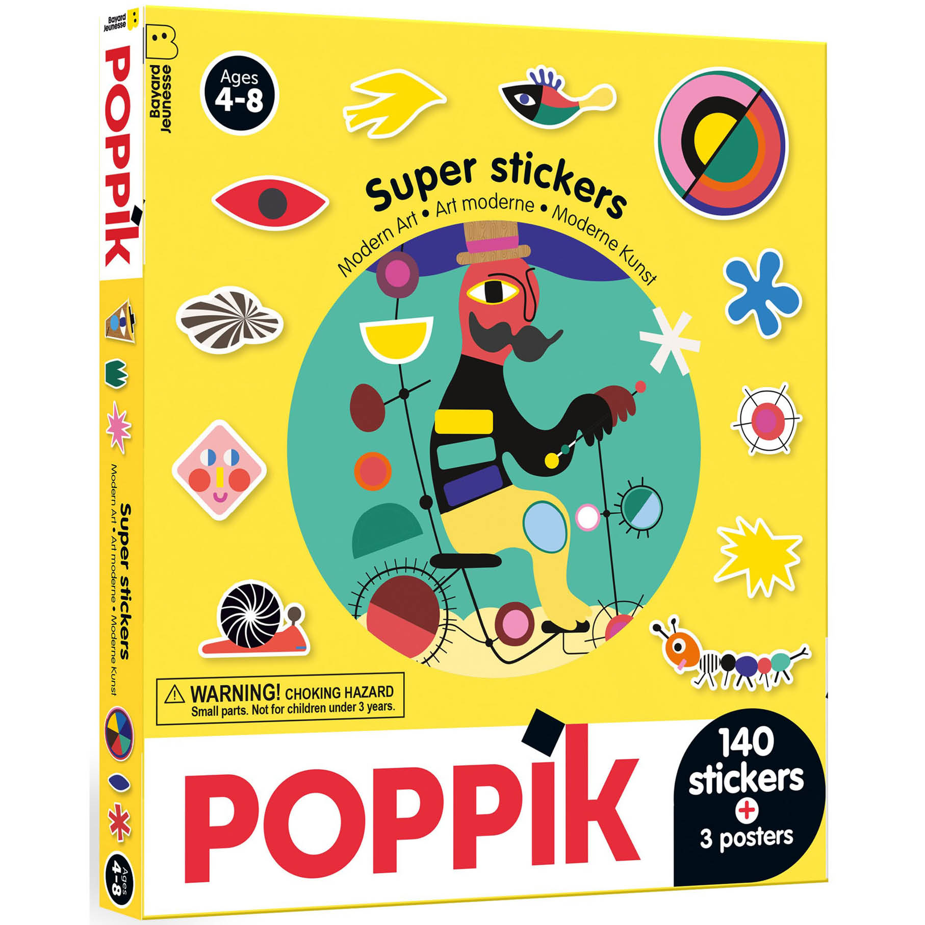 3 posters + 140 stickers ART MODERNE (4-8 ANS)