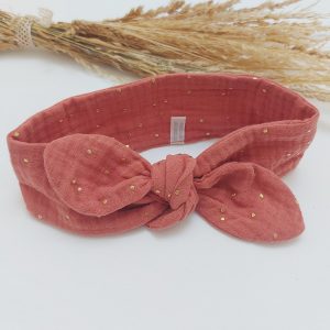 Bandeau à nouer en gaze de coton