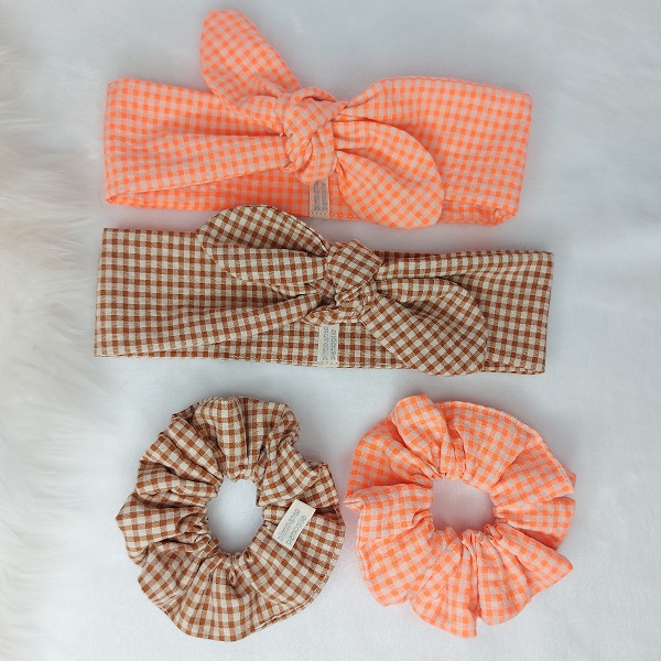 bandeau à nouer en coton – Image 3