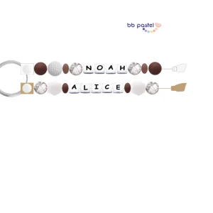 Crée ton porte‑clés personnalisé – 2 prénoms