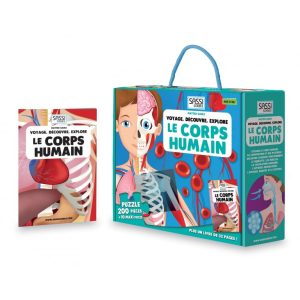 COFFRET LIVRE ET PUZZLE LE CORPS HUMAIN